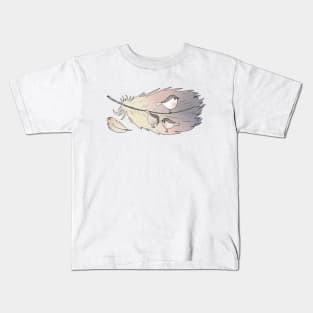 Feder mit Vogel Kids T-Shirt